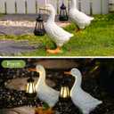Nacome Solar Goose Outdoor Statues for Garden: Porch Decor with Warm Lantern Clearance for Outside Yard Art Lawn Ornaments Patio Balcony - Gifts for Grandma Mom Women