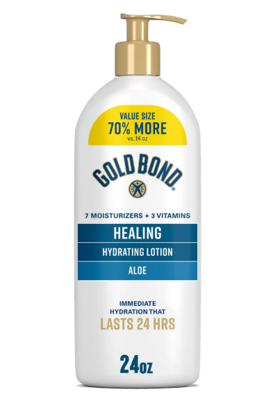 Gold Bond Healing Hydrating Lotion With Aloe Moisturizes, Heals & Smooths Dry Skin, Delivers Immediate 24Hour Hydration, Value Size, 24 oz.