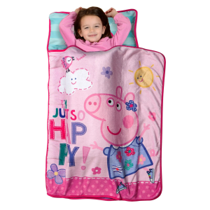 Baby Boom Peppa Pig Toddler Quilted Mat and Plush Blanket Nap Mat