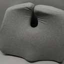 C CUSHION LAB Patented Pressure Relief Seat Cushion for Long Sitting Hours on Office/Home Chair, Car, Wheelchair - Extra-Dense Memory Foam for Hip, Tailbone, Coccyx, Sciatica - Light Grey (Gray)