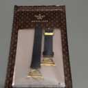 Wearlizer Leather Bands Compatible with Samsung Galaxy Watch 8 Band 40mm 44mm/Watch 8 Classic 46mm, Dressy Designer Slim Leather Strap Wristband Accessories with D-Shape Metal Buckle for Women