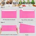 100 Pack Rose #10 Business Envelopes, Standard Envelopes Self Seal, 4 1/8 x 9 1/2 Inch Letter Size Business Mailing Envelopes for Checks Invoices Statements Baby Shower Wedding Birthday