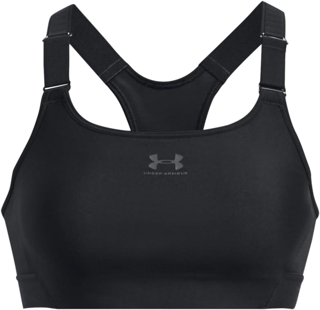 Under Armour - Womens Hg Armour High Bra (Small, Black / Jet Gray)