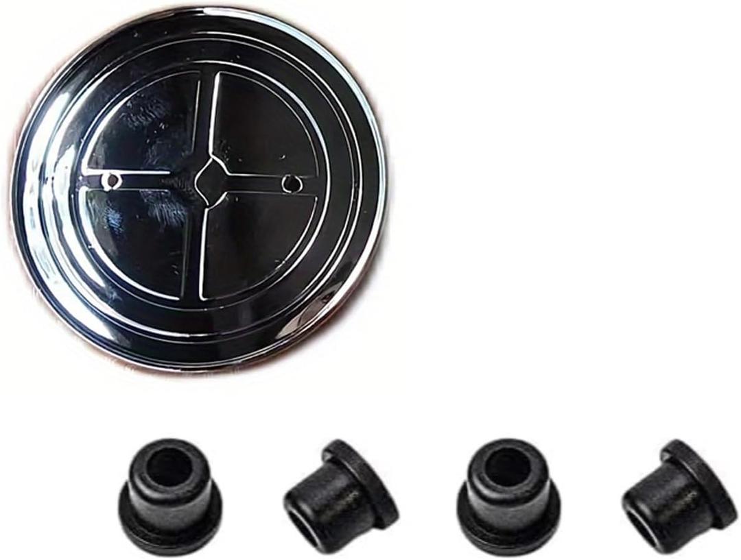 82mm Roundel Emblem Kit - Tool-Free Installation for German Luxury Vehicles, Exact Fit Hood and Trunk Badge Upgrade for X Models & 3/5/7 Series (2000-2025) (1, Carbon Fiber Black White)