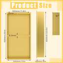 Vercraft 24 x 12 Inch LED Light Shower Niche Stainless Steel Niche No Tile Needed with Light Double Layer Recessed Wall Niche Insert Shower Niche Shower for Bathroom Storage(Gold)