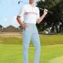 M MAELREG Mens Golf Pants 8 Pockets Water-Resistant -30"/32"/34" Lightweight Stretch Business Casual Work Mens Dress Pants