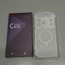 360 Spin Magnetic Stand for iPhone 17 Pro Max Case, Fit for MagSafe, All Around 4X Military-Grade Protection, Full Camera Protection,Anti-Slip Slim Phone Case for iPhone 17 Pro Max 6.9",Glacier White