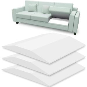 Sofa Couch Cushion Support for Sagging Sofas Cushions Repair Trapezoidal Furniture seat High Rebound, Firm Couch Support Under Cushion Sag Repair, White Set of 3