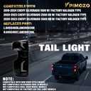LED Tail Light Fit For 2019-2024 Silverado Smoked Driver&Pessenger Side