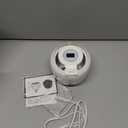 Ultrasonic Retainer Cleaner 45kHz Dental Cleaning Machine With 6 U/V Lights Adjustable Buzzer Alarm 200ML Capacity White