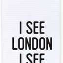 Funny Bathroom Hand Towels, Funny Bathroom Decor, I See London I See France Decorative Hand Towels for Bath Room Washroom, Humorous Gifts for Women Men, 16x24 Inch