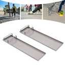 Concrete Knee Boards Slider, 28"x8" Kneeler Board Stainless Steel Kneeboards Slider Tools, Pair Moving Sliders for Cement & Concrete Finishing