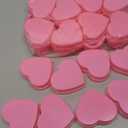 Wesiti 24 Pcs Small Heart Shaped Boxes with Window Valentine's Day Gift Boxes Plastic Storage Container for DIY Projects Presents Candy Jewelry Mother's Day Gifts (3.5 x 3 x 1.2 Inch,Pink)