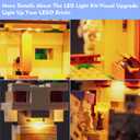 LocoLee LED Light Kit Compatible with Lego The Iron Golem Fortress 21250, 2023 Upgraded Creative Lighting Set Accessories Compatible with Lego 21250 Building Set (Lights Only, No Models)