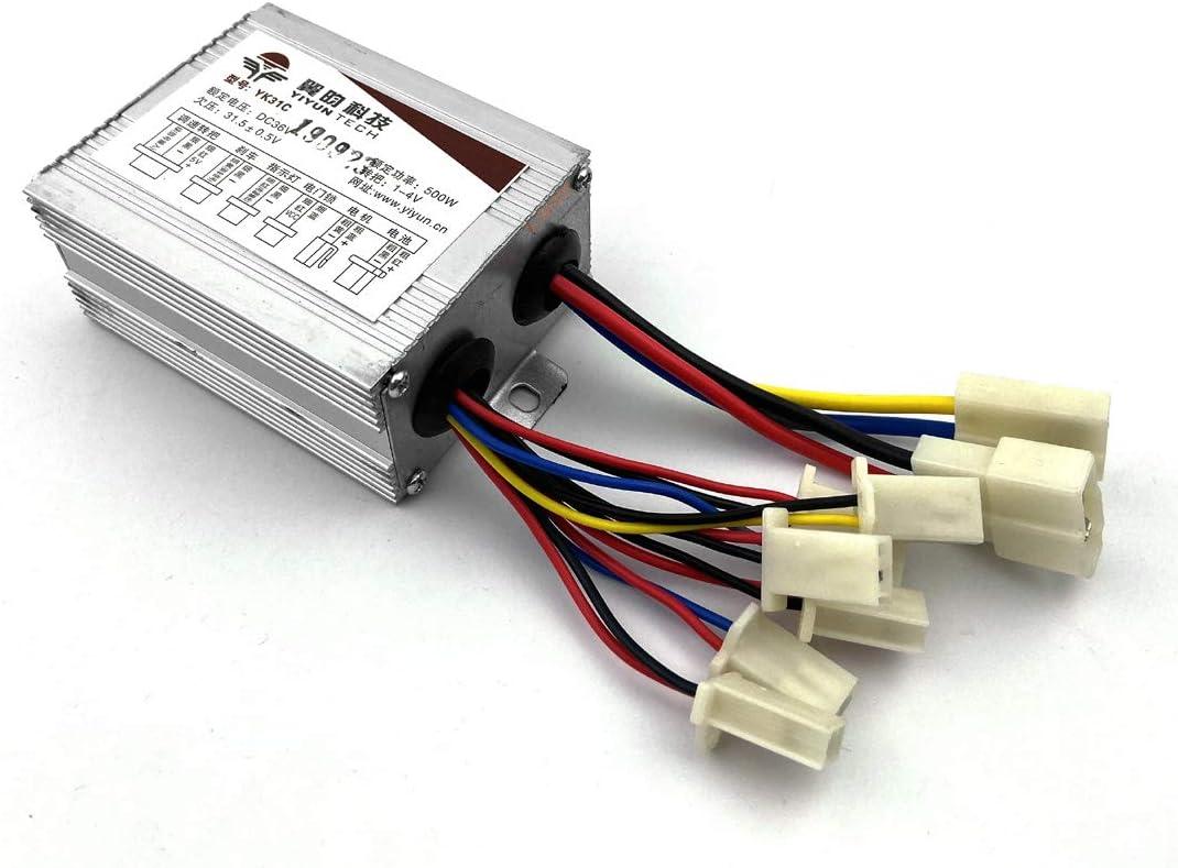 L-faster 24V 36V 48V 500W Motor Controller for Brush DC Motor Speed Control Yiyun 500W Bike Scooter Brushed Controller