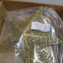 Gold Star Christmas Tree Topper with 30 Led Lights, Gold Tree Star for Christmas Tree Top Decorations, Vintage Christmas Holiday Party Ornament, Lighted Battery Golden Stars Tree Topper