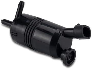 UGSHY 1 PC Car Front Windshield Washer Pump, Wiper Spray Pump, Motors Spray with Grommets Replacement Parts 22127652 22127653, Compatible with Cadillac Buick GMC Cleaning Accessories (Black)