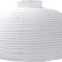 18 White Round Paper Lantern, Rice Paper Lamp Shade, Hanging Paper Lamp Paper Lantern Lamps (White-18inch-2PCS)