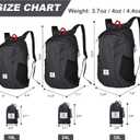 4Monster Hiking Daypack,Water Resistant Lightweight Packable Backpack for Travel Camping Outdoor, 24L