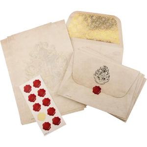 Paladone Hogwarts Acceptance Letter Writing Stationery Set - 10 Envelopes, 20 Sheets of Paper, and 10 Wax Seal Stickers in Kit - Officially Licensed Harry Potter Merchandise and Desk Accessories