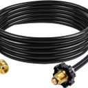 GASPRO 18-Foot Propane Hose Adapter, Compatible with Mr. Heater Buddy Heater, Portable Grill, and More, Connects to 5-100lb Tank