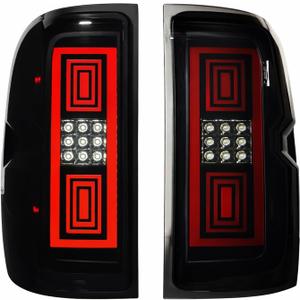 all-in-one LED Tail Light for Chevy Silverado 1500(2014-2018),for Silverado 2500HD & 3500HD & GMC Sierra 3500HD(2015-2018),Upgraded Version Rear Taillight Assembly.