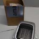 GiveBest Plug in Wall Space Heater With Remote, 800W Small Outlet Heater With Adjustable Thermostat, Memory Function, 12H Timer, LED Display for RV, Home Office, Bathroom Indoor Use (Silver)