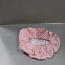 Reusable Shower Cap for Women, Large Waterproof Shower Bonnet Washable Elastic Band Bath Hair Hat for Long Hair, Braids(Pink)