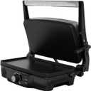 IMUSA Stainless Steel Panini Press Electric with Adjustable Temperature Settings and Nonstick Plates, 1200W (Large)