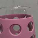 Lifefactory Wine Glass with Protective Silicone Sleeve, 4 Count (Pack of 1), Carbon, Optic White, Periwinkle, Wisteria