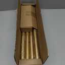 Gold Curtain Rod 36-91 Inch, 1 Inch Adjustable Heavy Duty Curtain Rods for Windows, Decorative Modern Window Treatment Rods, Telescopic Splicing Metal Drapery Pole, Easy Installation