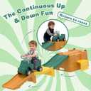 Up & Down Roller CoasterKids Ride On ToyToddler Push Car with Assembled Race Track & Storage Base Box, Indoor Outdoor Playset