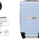Travelers Club 22" Richmond Spinner Carry-On Luggage, Blue