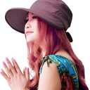 Sun Hats for Women with UV Protection Wide Brim Sun Hat Visor Summer Beach Outdoor Foldable Womens Cap