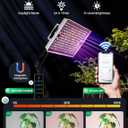 LETPOT 100 Watt (Max 120W Output) Grow Lights for Indoor Plants Full Spectrum, Smart APP, 8-Level Adjustable Light, Hanging & Standing, 270 Foldable, 360 Rotation, 2x3,3x4,18000 Lumens, High ppfd