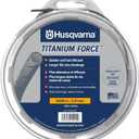 Husqvarna Titanium Force 0.095-Inch, 140-Foot Spooled String Trimmer Line, Professional Grade Copolymer Weed Eater Line with Cutter, 639005102, Gifts for Men