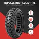 1 PC 10x3.0 255x80 (80/65-6) Solid Tire,10 Inches Electric Scooter Wheels 10 x 3.0 Solid Tires Front or Rear Replacement Solid Rubber Tires Compatible with 10x3.0 Electric Scooter Tire（P-1009）