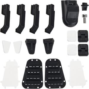 RC Plastic Door Handle Fuel Tank Cap Door Hinge Hood Grille Cover Grille Decoration Accessories Compatible with Traxxas TRX-4 TRX4 1/10 RC Crawler
