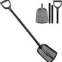 Sifting Shovel, 41" Heavy Duty Aluminum Alloy Sand Sifter, Chicken Poop Scooper, Chicken Coop Scooper for Sand, Suitable for Beach, Chicken Coop, Farm