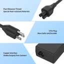 45W (4.5 * 3.0 mm Jack 19.5V 2.31A) AC Charger Fit for DELL Inspiron 11/13/14/15/17 3000 5000 7000 Series(3583 3593 5570) Latitude E5450 XPS 13-45 Watt AC 2-in-1 Computer Power Adapter Cord