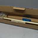 Umbra Cappa Curtain Rod, Includes 2 Matching Finials, Brackets & Hardware, 66 to 120-Inches, Gold