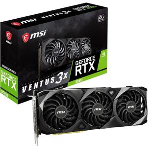 MSI Gaming GeForce RTX 3080 LHR 10GB GDRR6X 320-Bit HDMI/DP Nvlink Torx Fan 3 Ampere Architecture OC Graphics Card (RTX 3080 Ventus 3X 10G OC LHR) \