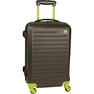 Nautica Ahoy Hardside Expandable 4 Wheeled Luggage Classic Grey, 21"