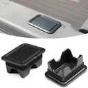 2 PCS Car Rear Trunk Hole Plug, Waterproof Durable Automotive Rear Truck Bed Rail Stake Pocket Cover, No Tool Installation, Vehicle Seal Cover, Compatible with Dodge 2019-2021 Ram (Black)