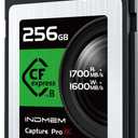 256GB CFexpress Type B Memory Card, Raw 4K/8K Video Recording,up to 1700MB/s Read, 1600MB/s Write, Compatible with Nikon Z6/Z7/D6,Canon EOS-1DXMark III/EOS-R5,Panasonic S1/S1R,DJI Ronin 4D