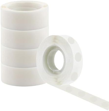 BBPOOL 1200PCS Clear Glue Points Double Sided Adhesive Removable Glue Tape for Balloons Birthday Wedding Decoration Photo Craft Sticky Dots
