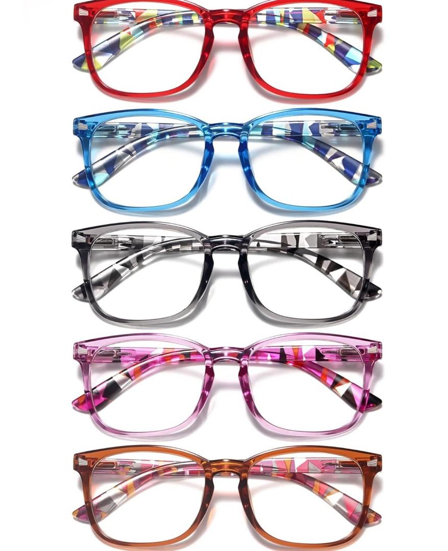 CCVOO Reading Glasses for Women/Men, Eyeglasses, Blue Light Readers for Women/Men, Computer Eye Glasses, Cheaters 4.0