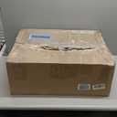 LZRS Clear Dog Gate for Indoor Use  Transparent Pet Fence with Solid Hardwood and Plastic Board, Stylish & Durable freestanding Pet Gate for Doorways, Stairs and Hallways2 Panel Natural