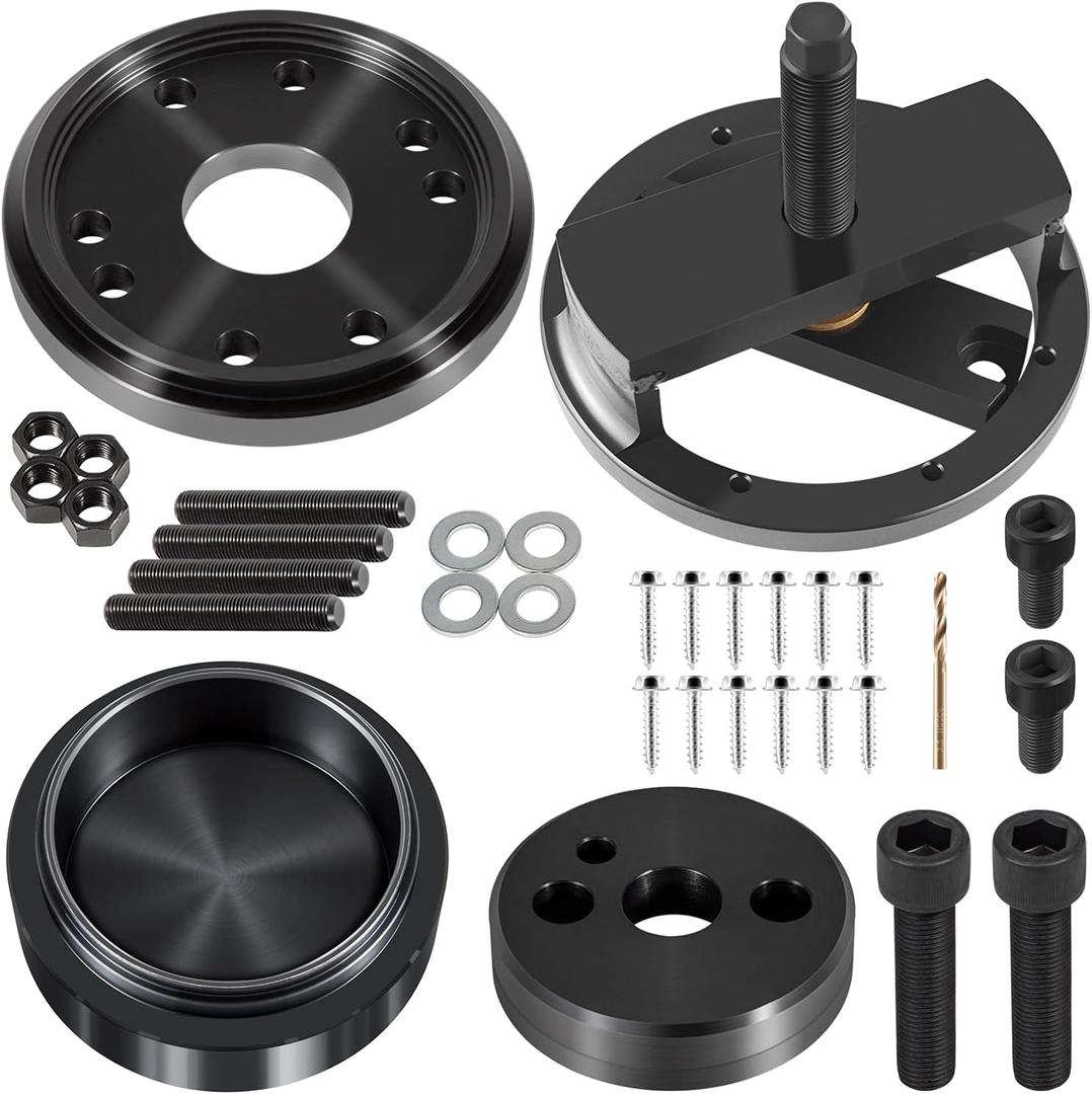 Front+Rear Crankshaft Seal Remover & Installer With Wear Sleeve Installer Tool Set For Cummins 3.9L 5.9L 6.7L 1989-2016 Replace 1338 3824498 5046 3824500 3164660 ST-224C 3824078 5395259 2063800090