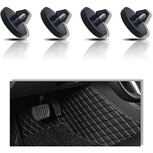 QUICTO 4 PCS Brake Pedal Stop Pad, Brake Pedal Brake Light Switch, Brake Switch Stop, Automotive Truck Automotive Brake Pedal Pad, Clutch Pedal Brake 90541-06036 (Black)